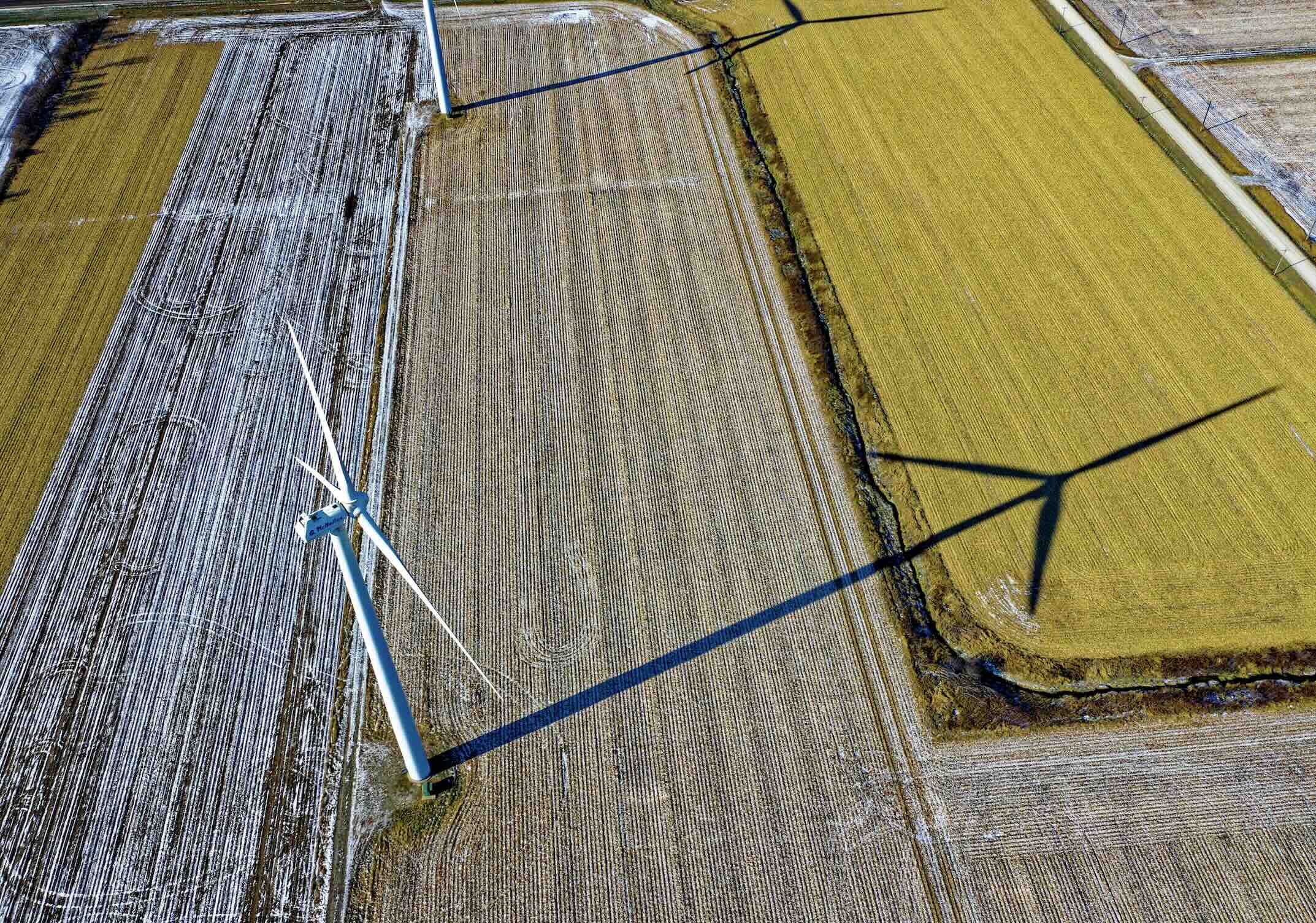Shadow of turbine